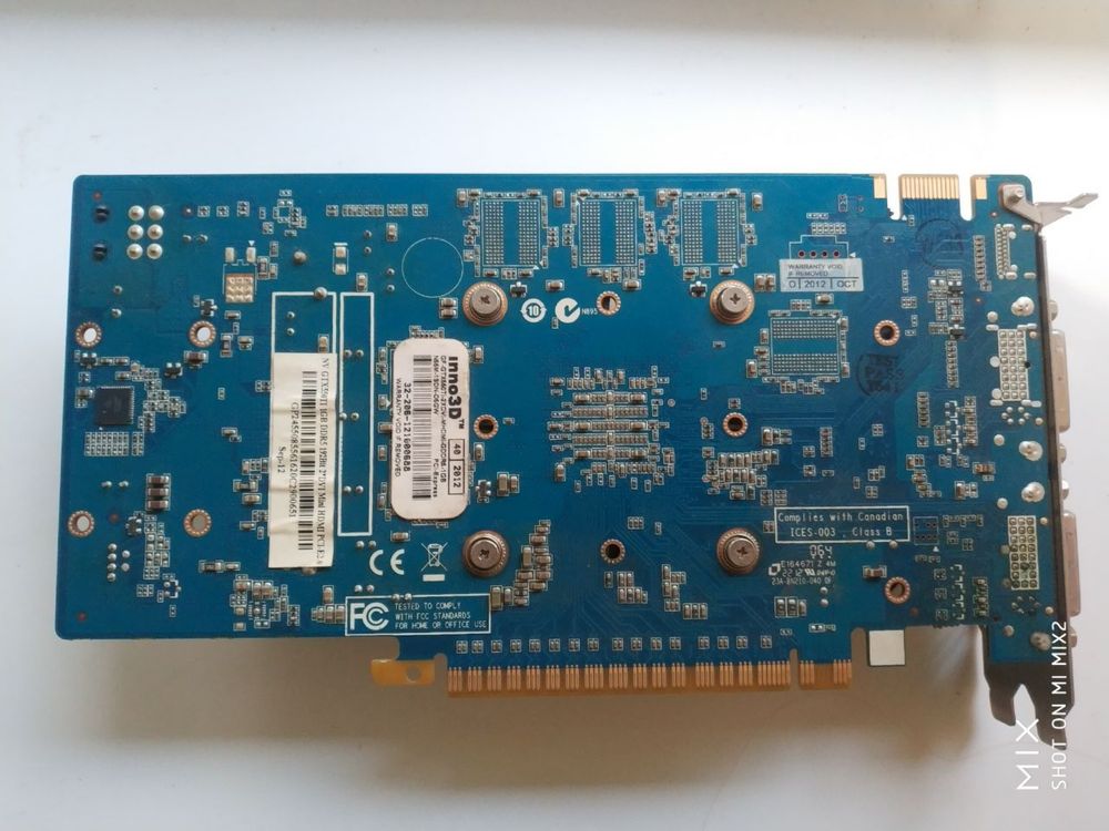 Продам видеокарту GTX550Ti 1GB DDR5 192Bit в идеальном состоянии