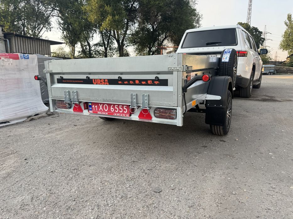 Прицеп, бортовой, оцинкованный от завода Ursa, Урса
