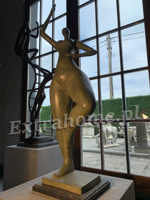 Figura z brązu. Thick Lady Nowoczesna Kobieta, Rzeźba z brązu H75cm