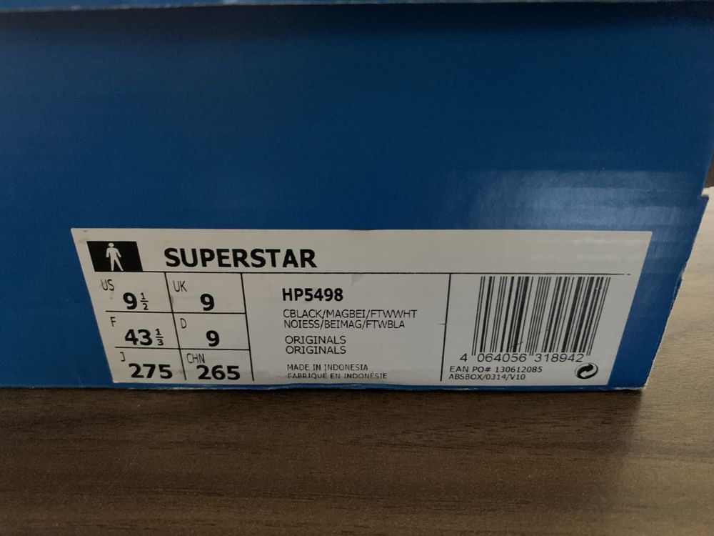 Adidas Superstar buty rozmiar 9 nowe