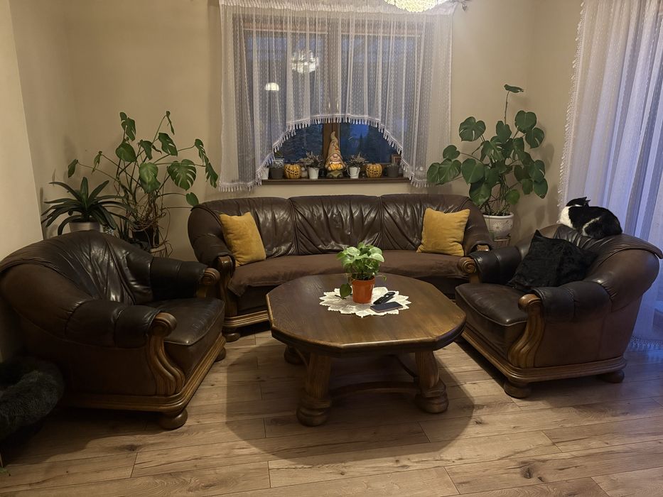 Zestaw Komplet wypoczynkowy Dębowy