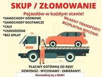 Złomowanie każde  auto całe  bądź uszkodzony