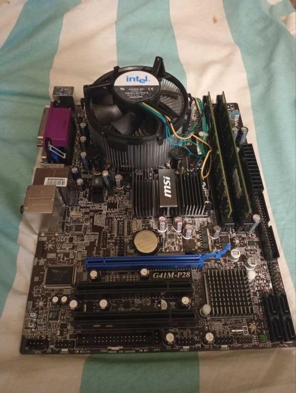 PC основа s.775_ q9400_MSI_G41m-p28_ddr3 _8gb_кулер
