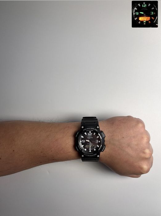 Casio aq-s810w, тактичний годинник касіо, casio tough solar