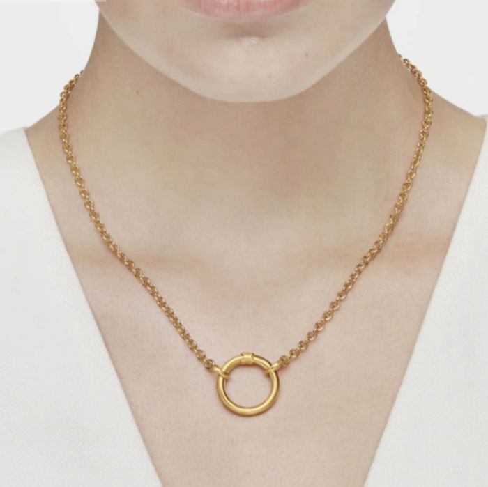 Ogniwo okrągłe 1,6 cm do biżuterii hold srebro vermeil 925