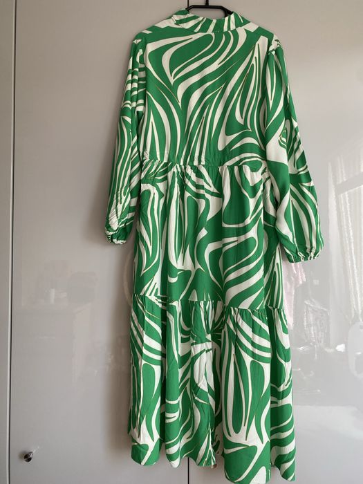 Wiskozowa sukienka maxi Made in Italy