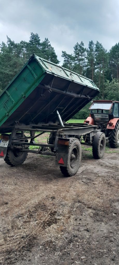 Przyczepa wywrotka Autosan d 47 4,5tony, stan bardzo dobry, siewnik,