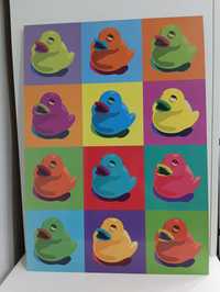 Obraz Ikea Knista rubber ducks 70 x 50 cm