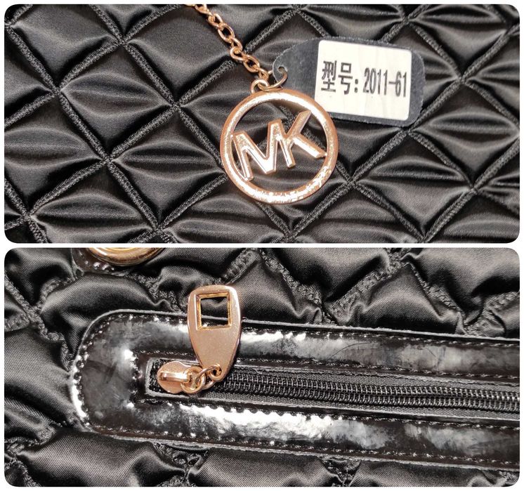 Нова жіноча чорна сумка велика MICHAEL KORS стьобана тканина