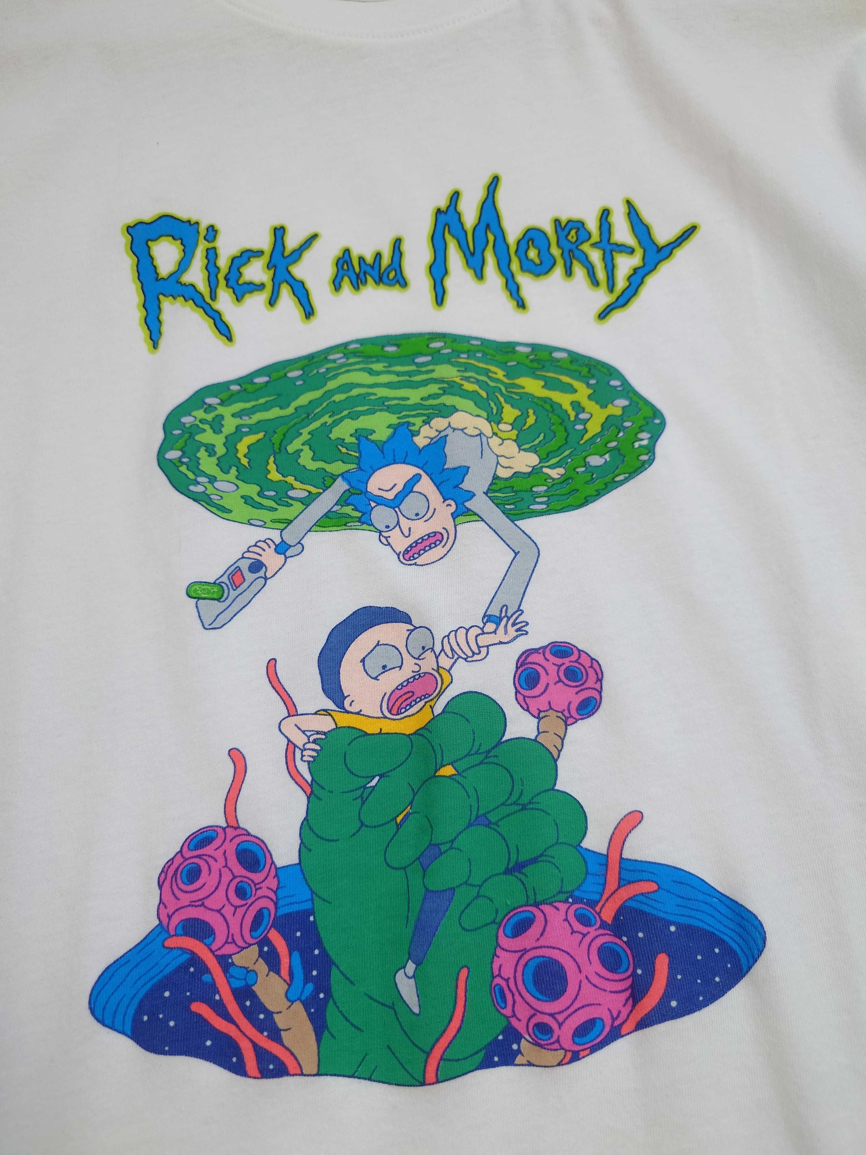 Koszulka męska biała Rick and Morty, Primark M