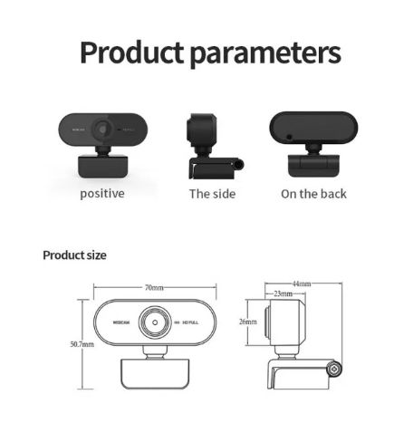 Webcam USB . FULL HD com microfone