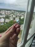 Каблучка з каменем Swarovski