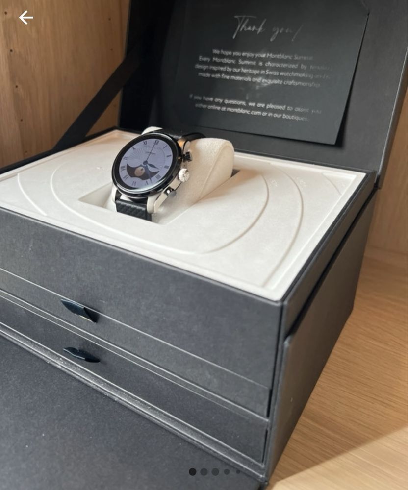 Montblanc summit 3 com 2 braceletes extreme novo