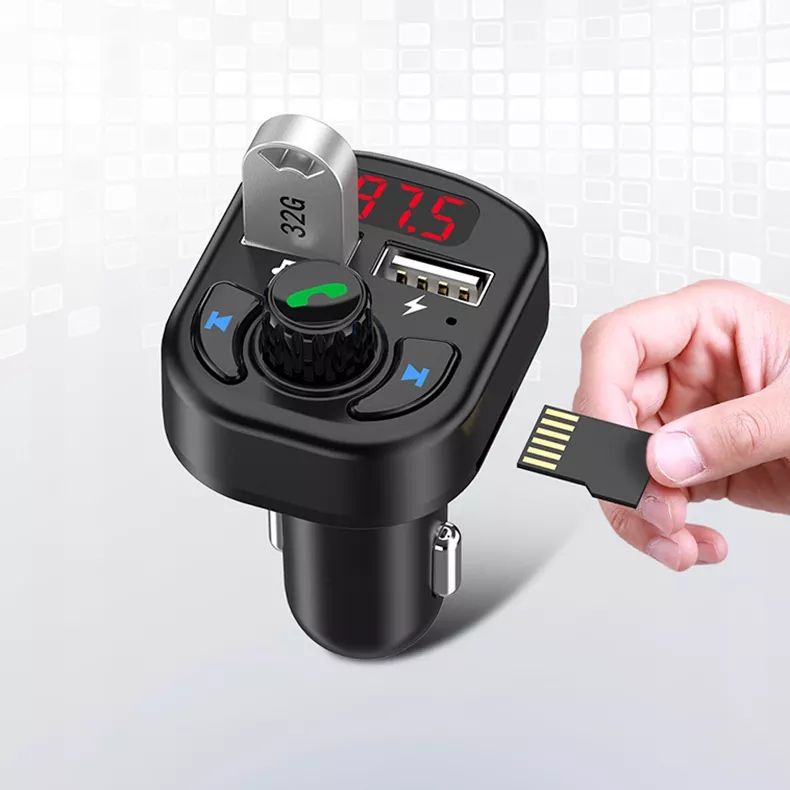 Transmiter FM z ładowarką USB i Bluetooth 5.0
