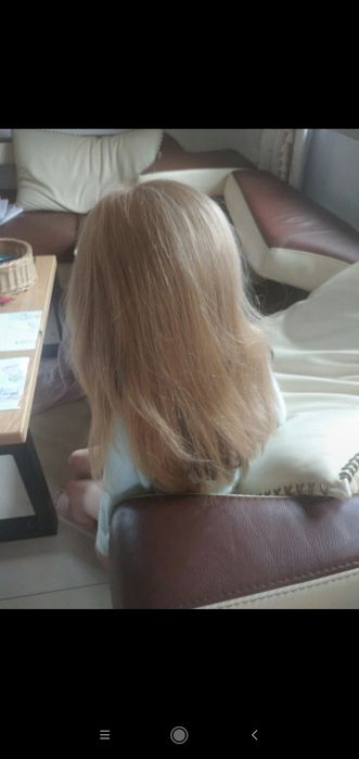 Topper włosy naturalne blond