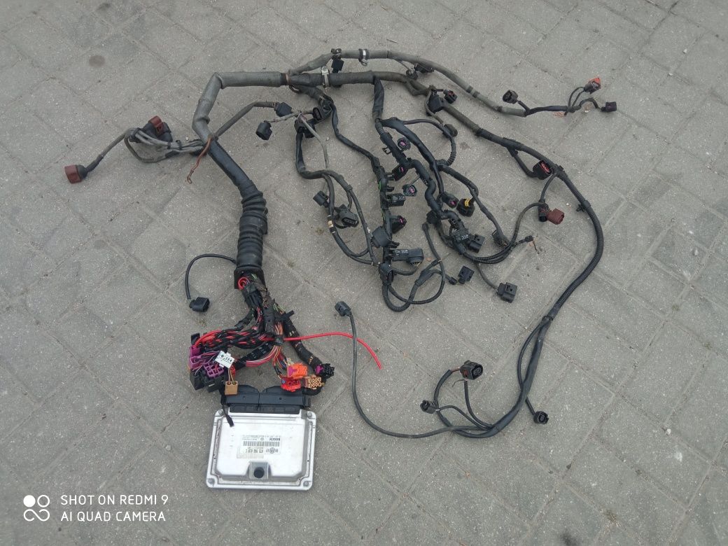 VW Passat B5 lift w8 4.0 komputer sterownik wiązka elektryczna silnika