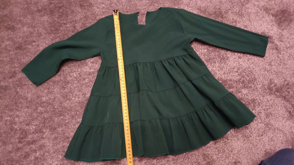 Pakuten sukienki mama i córka zielone S-M/98-104