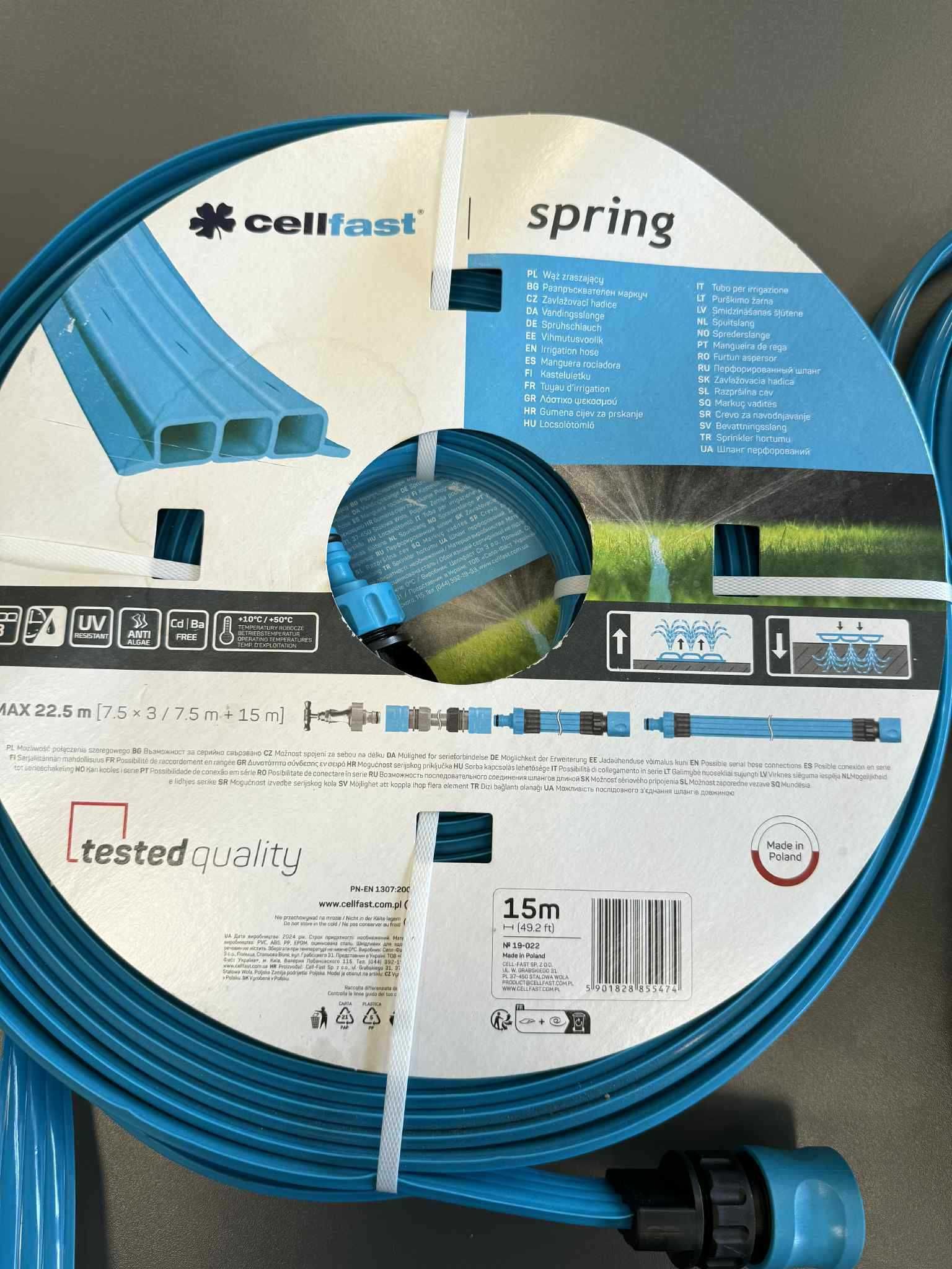 Wąż zraszający SPRING 7,5m i 15m