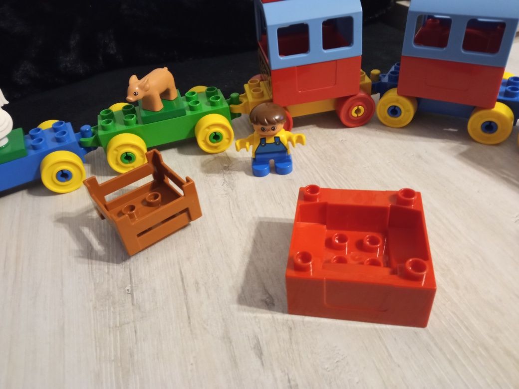 Lego Duplo przyczepki traktor zwierzęta