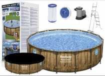 Basen ogrodowy stelażowy 488x122 cm Bestway 56725 Full Zestaw