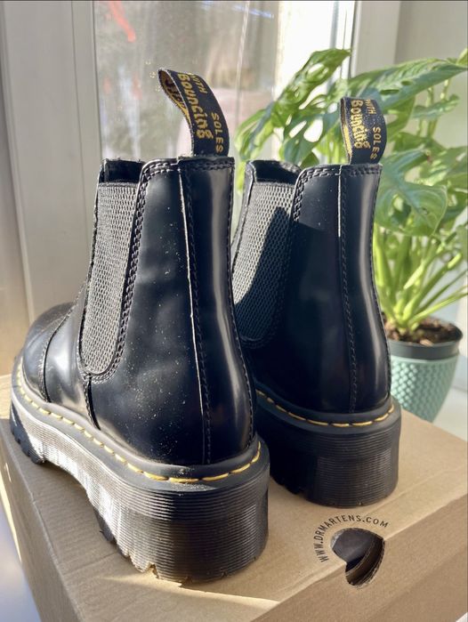Dr. Martens 2976 Quad — Black Smooth (осінь-зима)