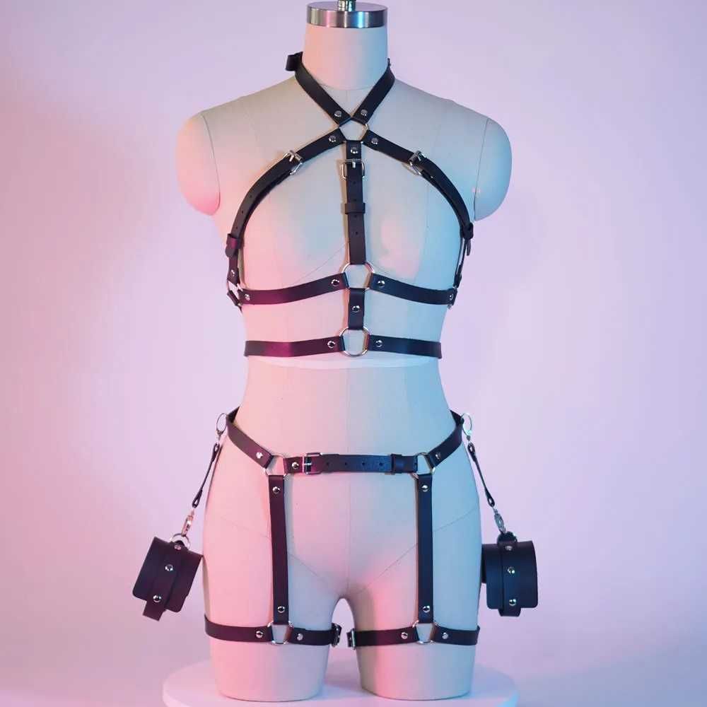 Body Harness Uprząż Bielizna Alternatiw Pasy Maska