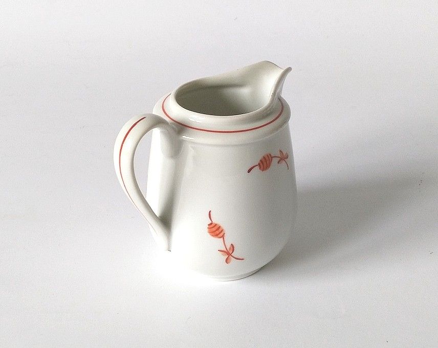 Mlecznik porcelana biała art deco cynober Uhlstädt