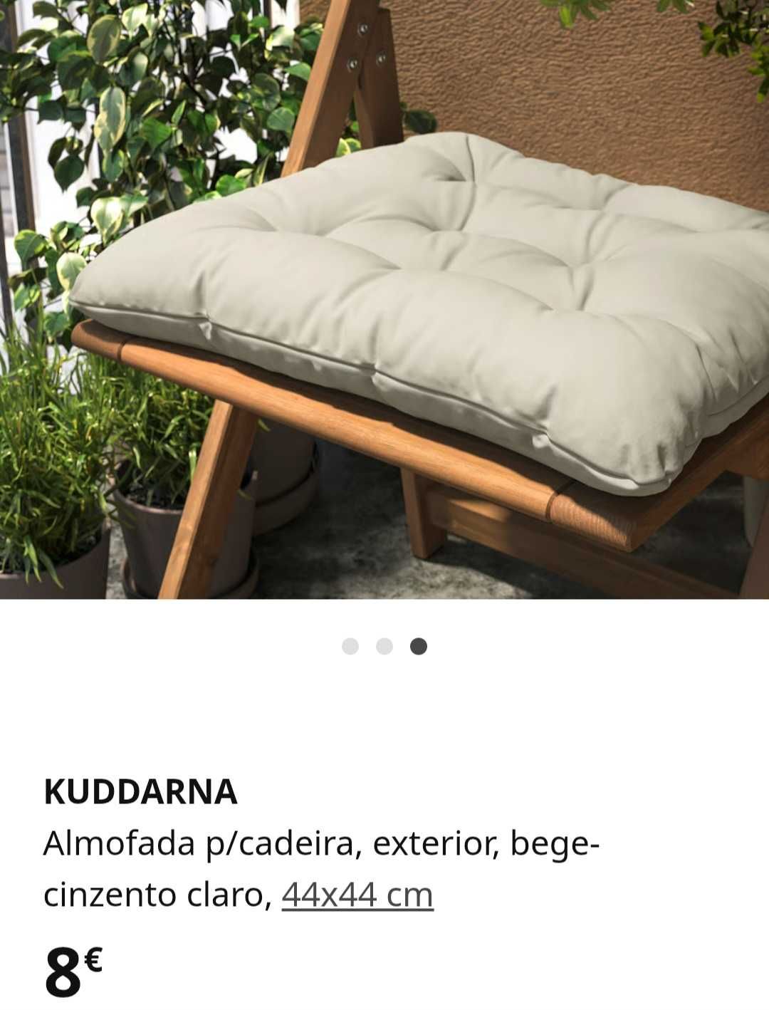 Almofadas para cadeira ikea