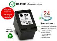 Tinteiro HP 302 reciclado | preto + 166% Tinta