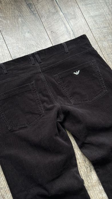 Armani Jeans Emporio EA7 Metal Logo мужские вельветовые штаны винтаж