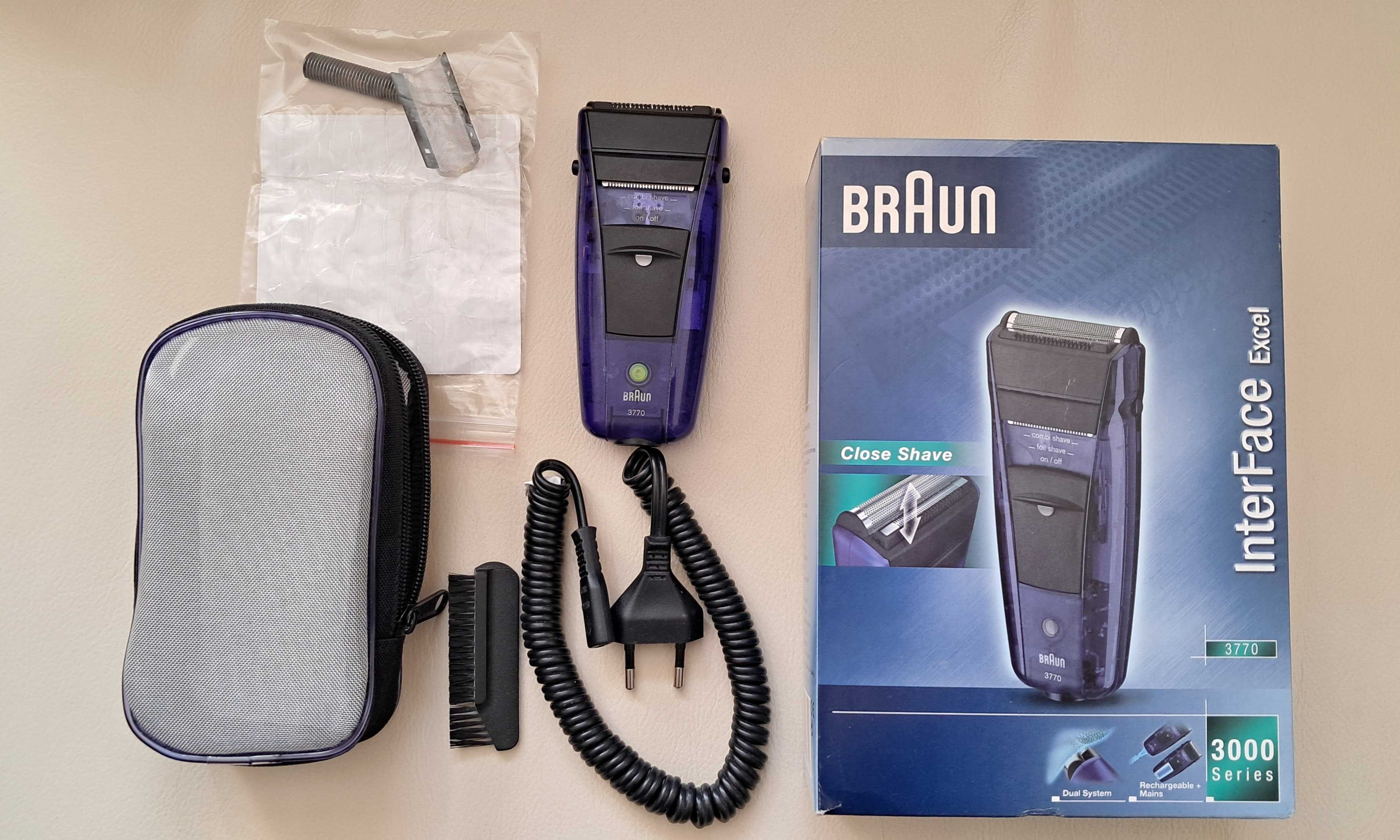 Golarka Braun IntrerFace Excel 3770 series 3000, nowa folia i nóż
