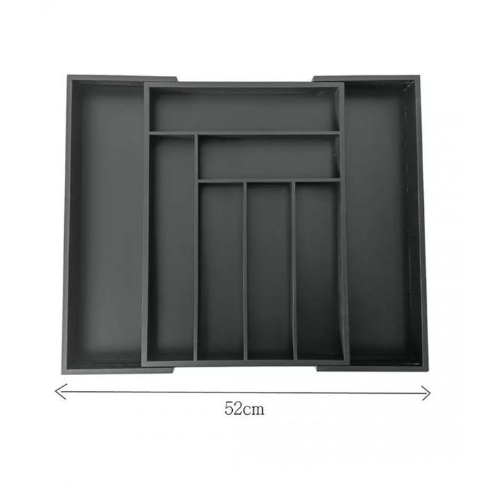 wkład bambusowy do szuflady kinghoff kh-1747 czarny