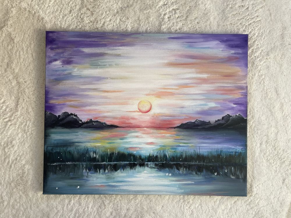 Autorski obraz „Zachód słońca”