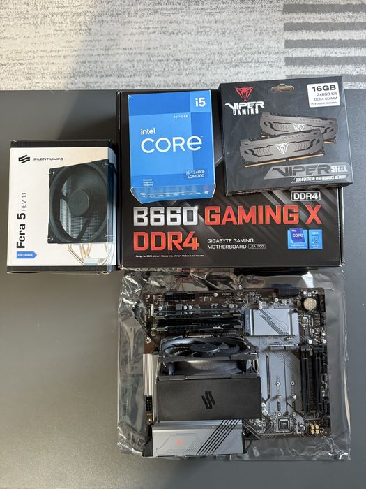 Zestaw i5-12400F + B660 + 16GB RAM + Fera 5