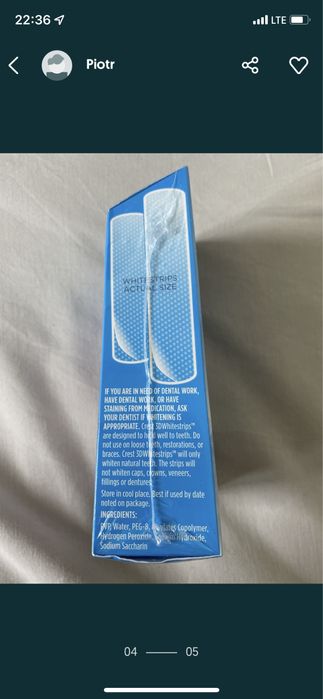Paski wybielajace crest USA x10