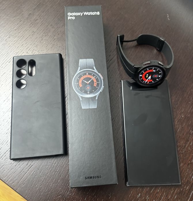 Samsung S23Ultra com Smartwatch 5 Pro