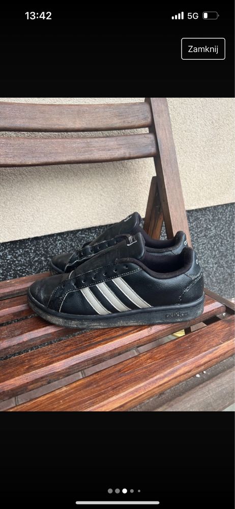 Buty adidas Adidasy stan super czarne złote brązowe buty Adidas 39/40