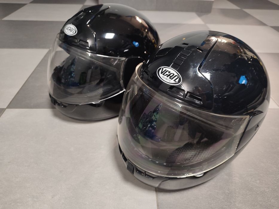 Kask, Kaski Ferro rozmiar M, czarny połysk, motocykl, skuter