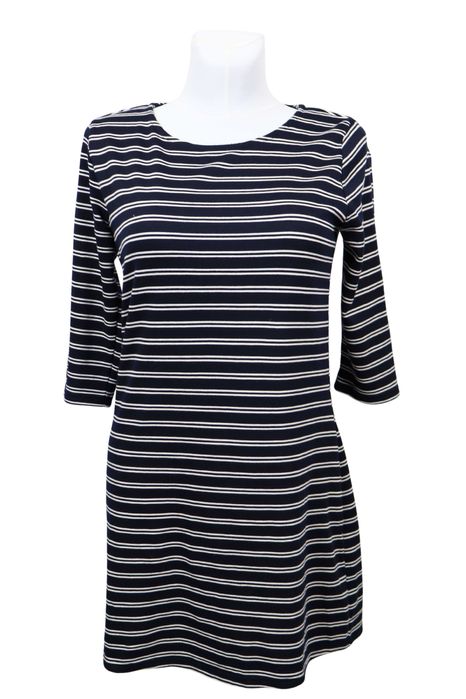 Only granatowa prosta sukienka w paski mini S/36