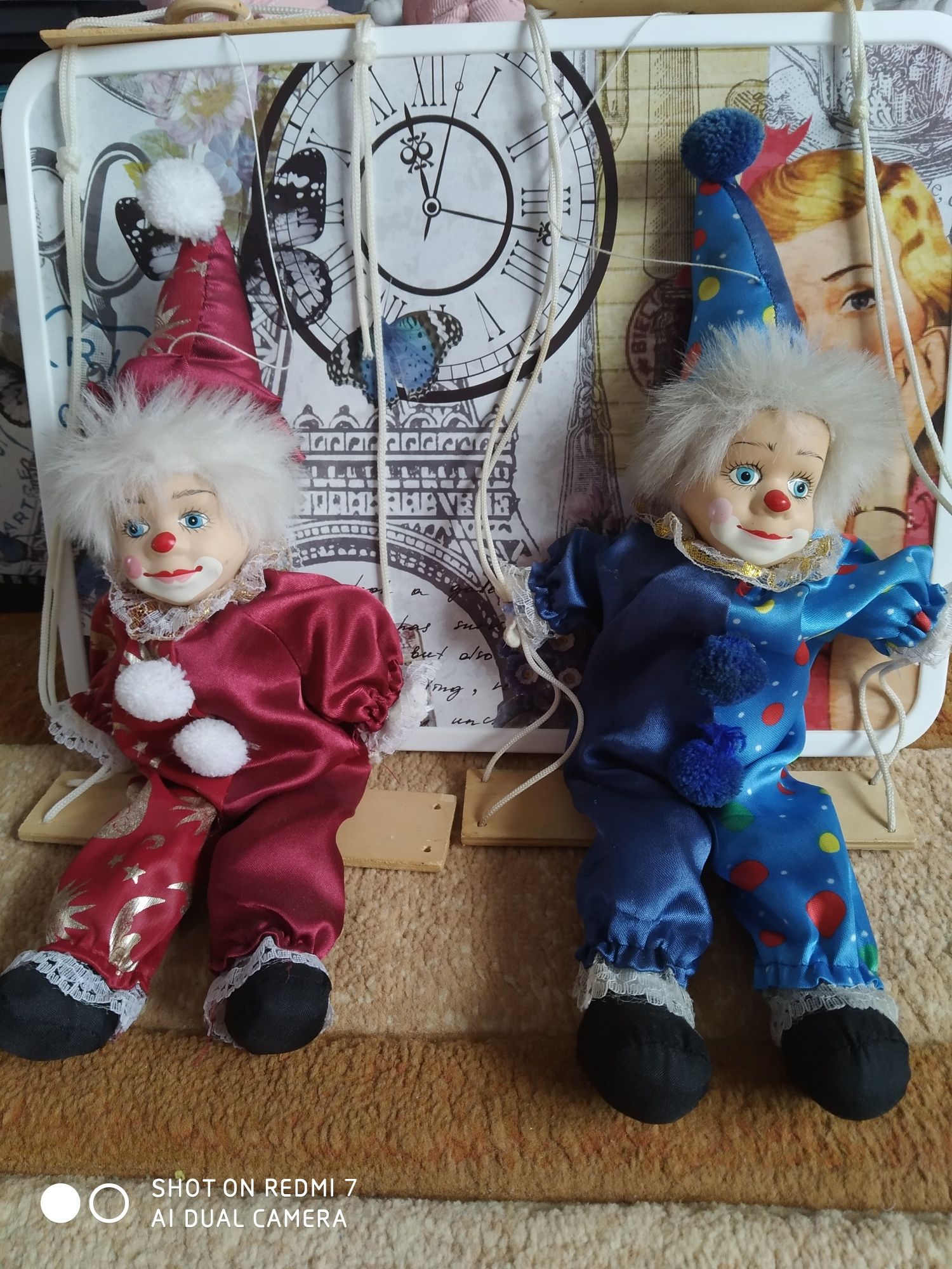 Ляльки керамічні Клоун на гойдалці