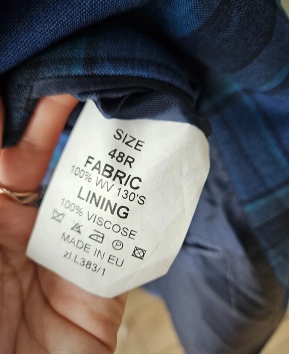 Luksusowa Bielenia Bespoke Marynarka Wełniana Krata Tartan Unisex/Over