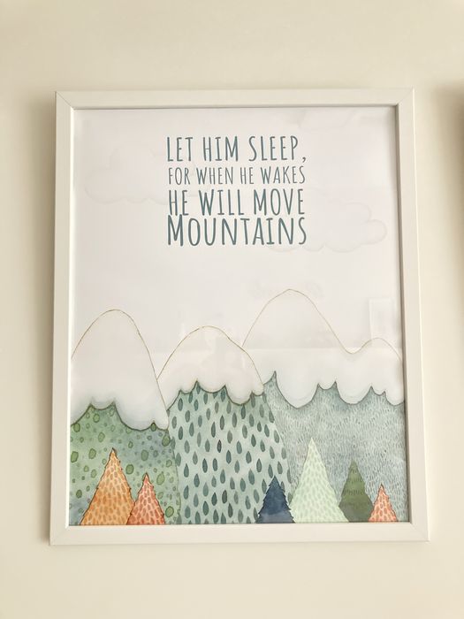 Conjunto de 3 quadros aguarela