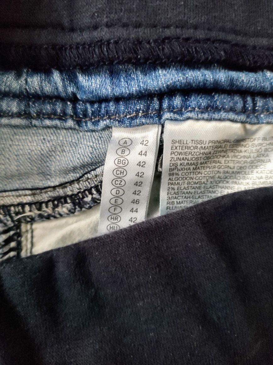 Spodnie ciążowe jeansowe straight, C&A, rozmiar 42