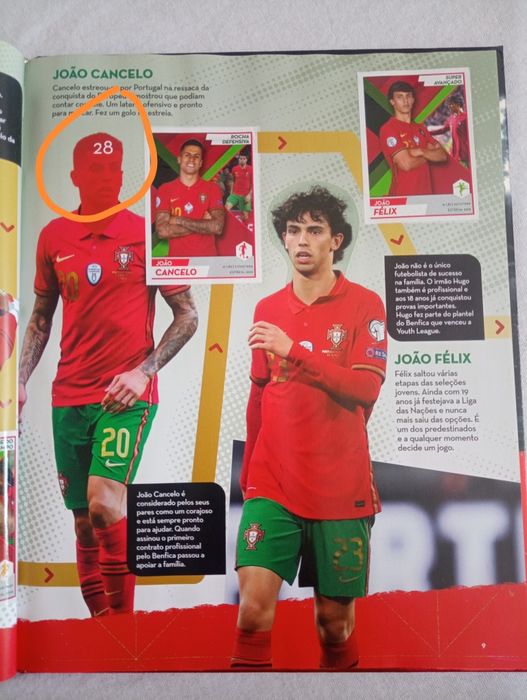 Caderneta Panini 2022 - Seleção Portuguesa de Futebol