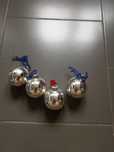 Bombki choinkowe PRL srebrne