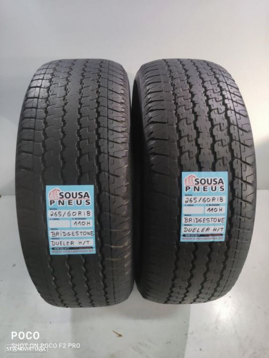 2 pneus semi novos 265-60r18 bridgestone - oferta dos portes 130 Euros