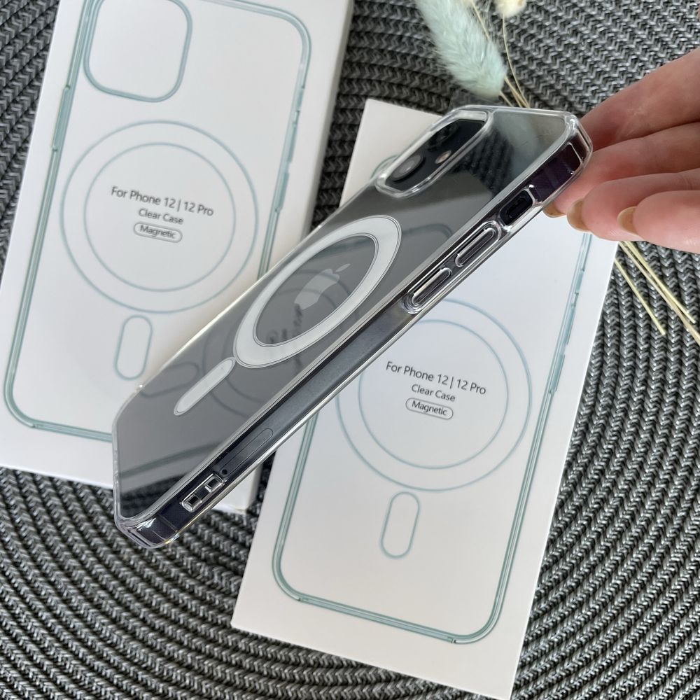 Чехол MagSafe прозрачный для iPhone від XR до 15Pro Max