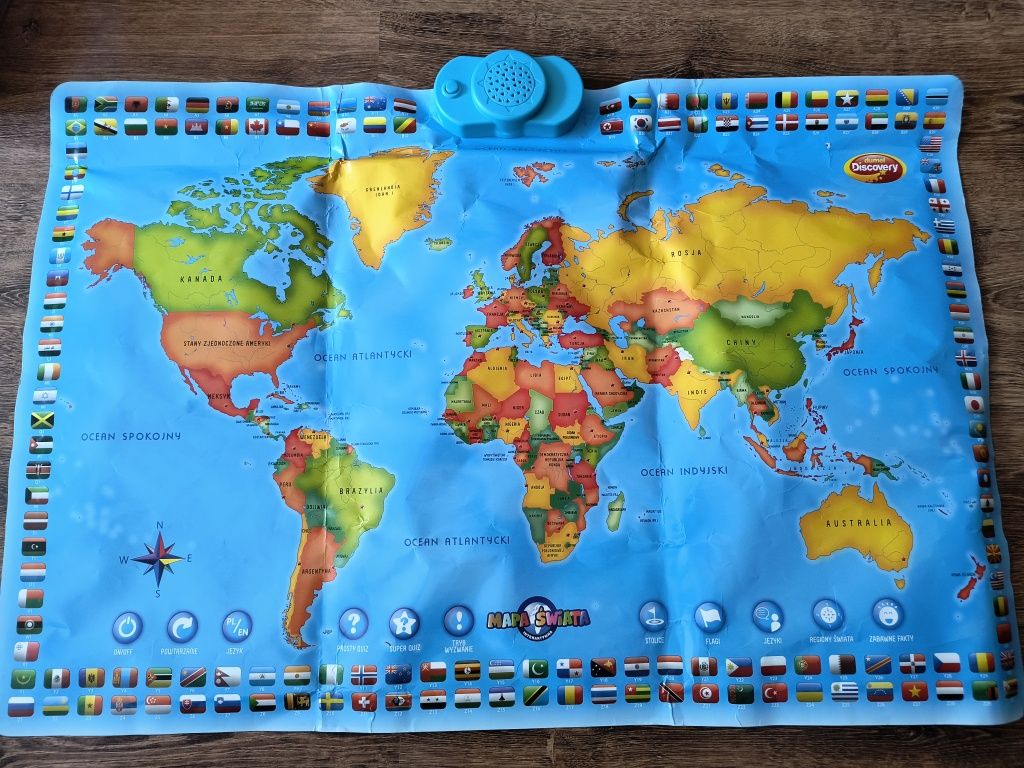 Mapa świata Dumel