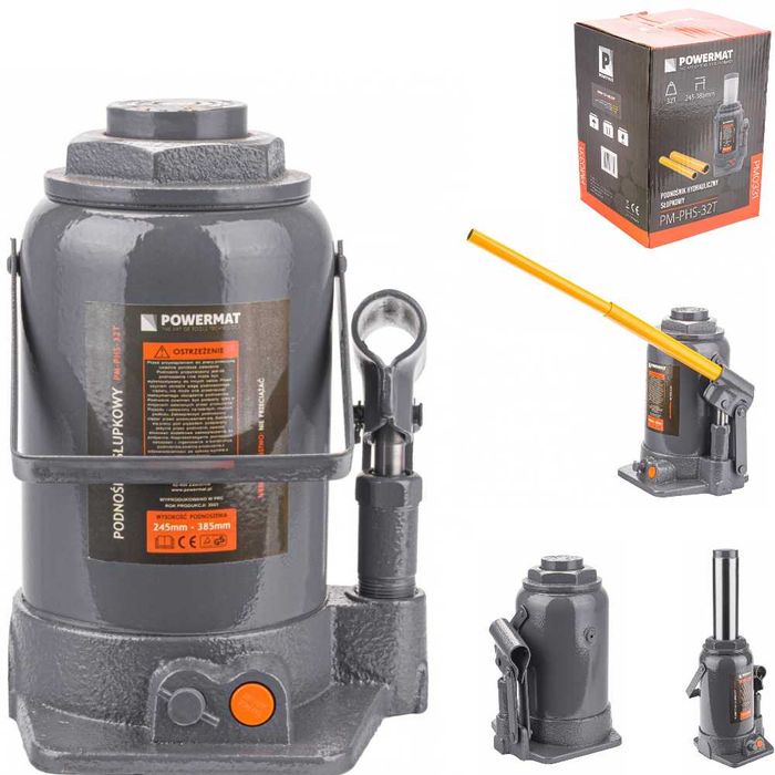 NOWY Podnośnik HYDRAULICZNY Słupkowy Lewarek 32T Powermat