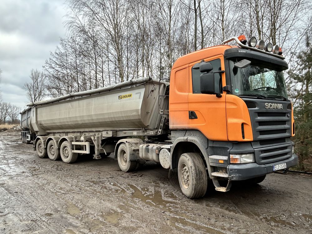 Scania 380 4x4 + Naczepa Zasław